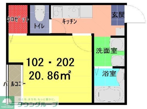 さいたま市見沼区島町AP2の物件間取画像